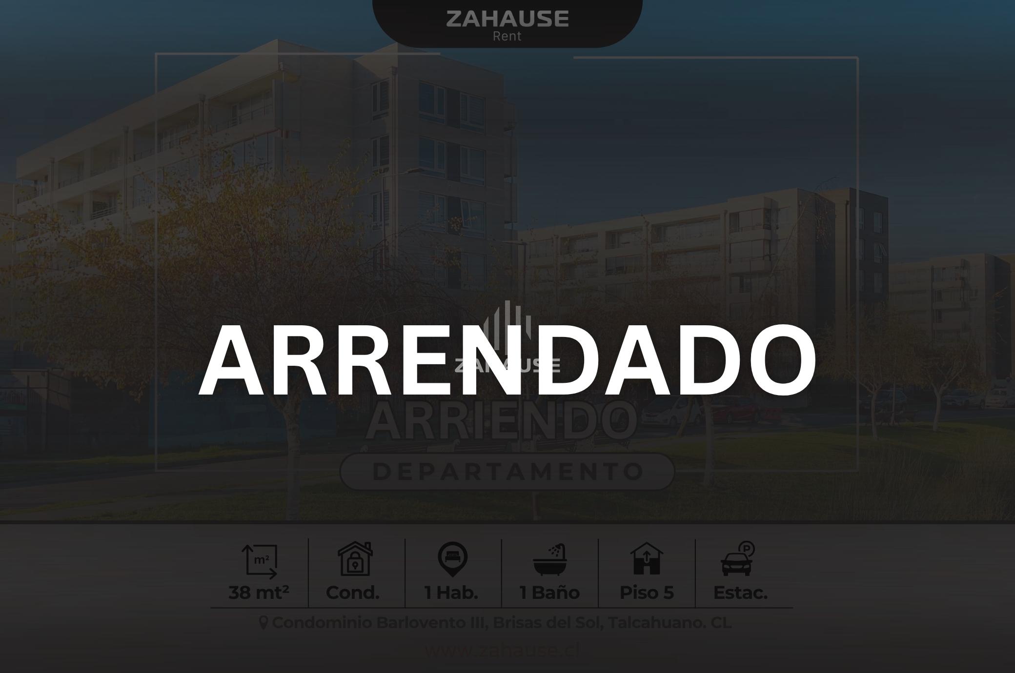 Departamento en arriendo 1 dormitorio en Brisas del Sol